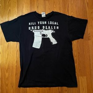 Seventh Dagger Records Men’s Large Kill Your Local Drug Dealer Shirt